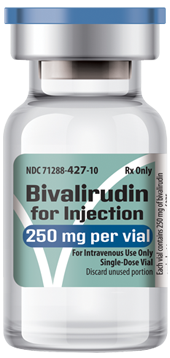 Bivalirudin for Injection, 250 mg per vial